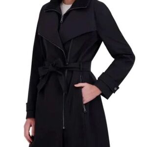 Halston Heritage Black Trench Coat